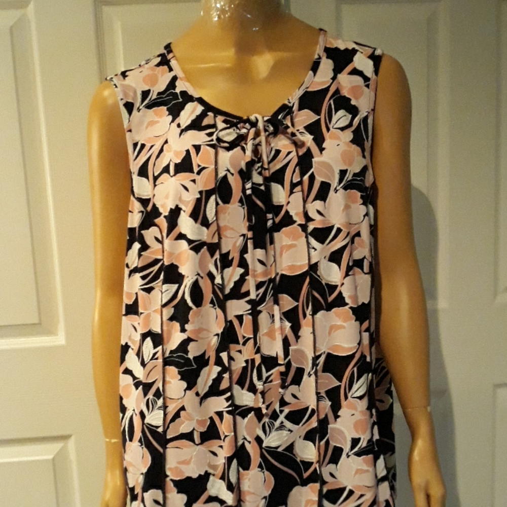 Sleeveless Print Camisole Pull Over Top  22/24W